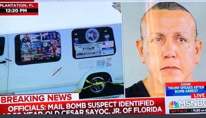 Pipe bomb suspect: Cesar Sayoc, Jr. in custody for allegedly sending suspicious packages