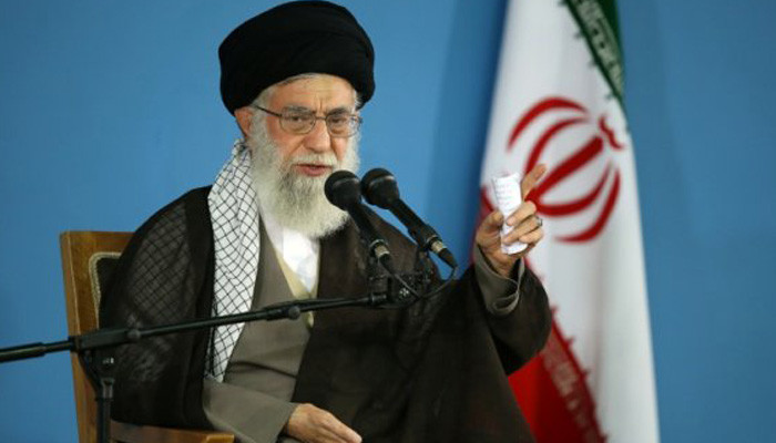 Iran's Khamenei says the world opposes Trump's decisions