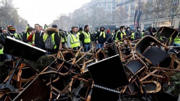Բողոքի ցույցեր Փարիզում