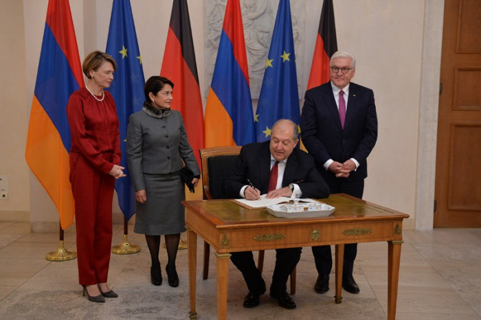 Գերմանիան Հայաստանի բարեկամն է, առաջնային տնտեսական գործընկերը. նախագահը հյուրընկալվել է Գերմանիայի նախագահին