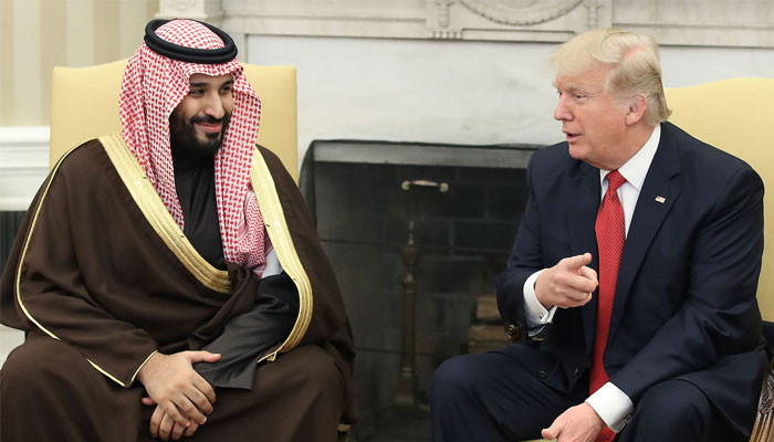 Trump says standing by Saudi crown prince despite pleas from Senate 