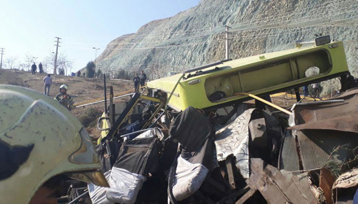 Bus crash on university campus in Iran kills 10 students