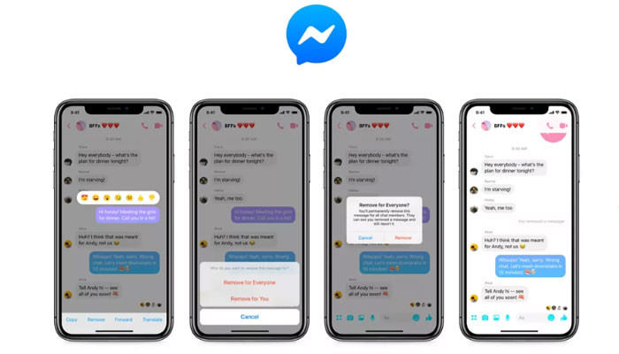 Facebook-ը թույլ է տվել Messenger-ում ջնջել ուղարկված նամակները