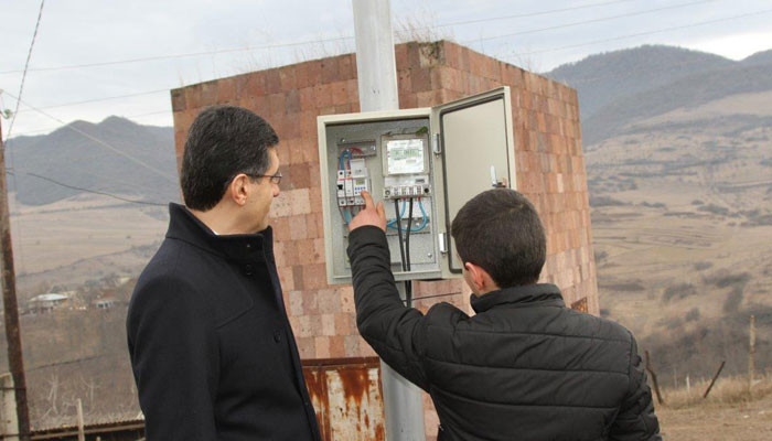 VivaCell-MTS. The second stage of street illumination program in borderland Dovegh community completed