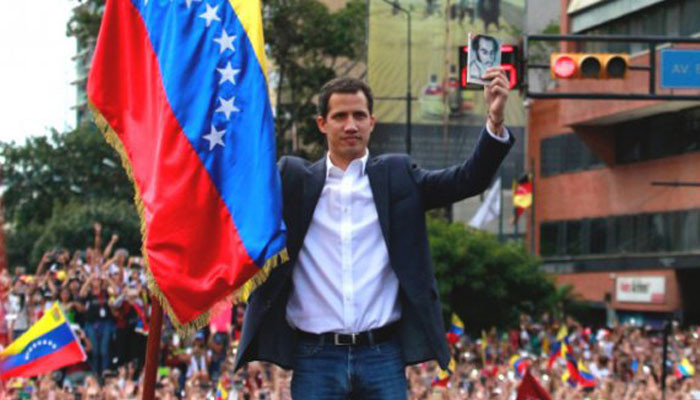 Venezuela’s self-proclaimed ‘president’ Guaido isn’t ruling out ‘authorizing’ US intervention