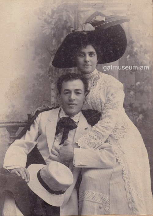 Նկ.3. Արուս և Հովսեփ Ոսկանյաններ, Բաքու, 1912թ.