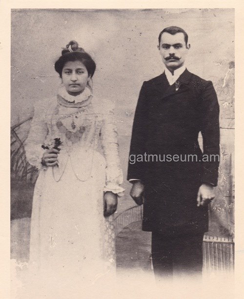 Նկ.6. Կարապետ Աթմաճյանը՝ կնոջ հետ, Կեսարիա, 1902թ.