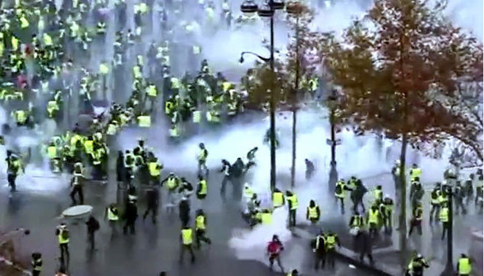 Thousands mark 3 months of France's 'yellow vest' protests