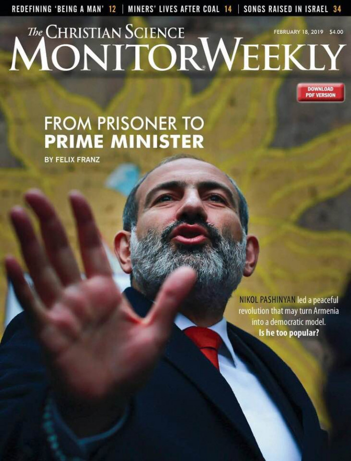 The Christian Science Monitor: &quot;Peaceful revolutionary: Can Armenia’s prisoner-turned-prime minister govern?&quot;