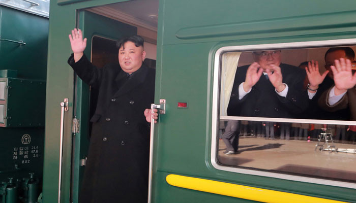 N.K. media reports on Kim's departure for Trump summit in Hanoi