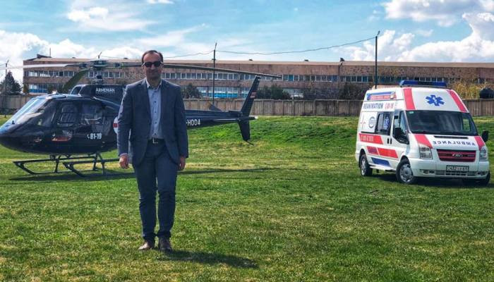 Презентация первого вертолета санавиации состоялась в Ереване