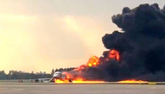 Հայտնվել է տեսանյութ՝ ինչ է մնացել այրված ինքնաթիռից