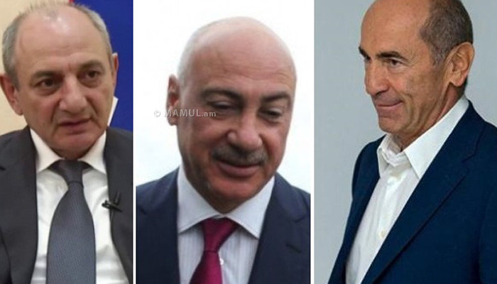 Бако Саакян и Аркадий Гукасян обратились к генпрокурору Армении с просьбой освободить Кочаряна из-под ареста