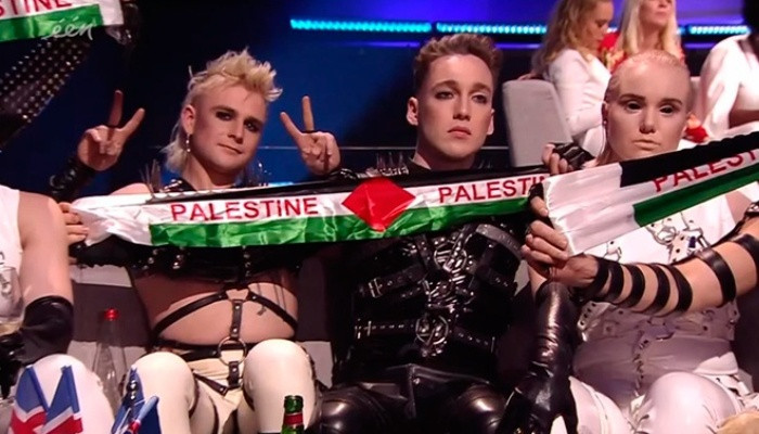 Կրկին սկանդալ «Եվրոտեսիլ»-ում. Մադոննան ու իսլանդացիները պարզել են Պաղեստինի դրոշը