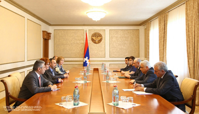 Meeting with the delegation headed by president of the Armenian Constitutional Court
