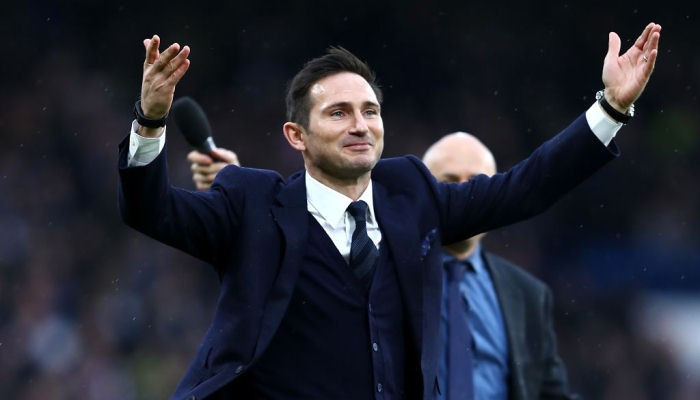 Frank Lampard reacts after confirmed as Chelsea's new coach