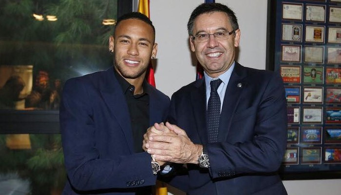 Barcelona president gives Neymar transfer update