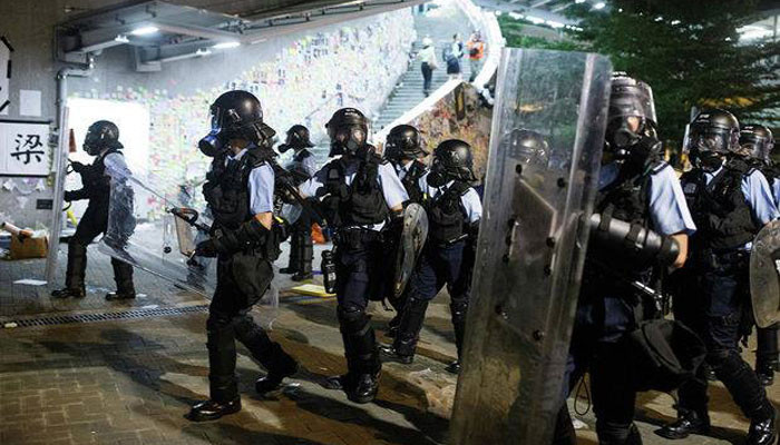 Հոնկոնգում ցուցարարների և ոստիկանության բախման արդյունքում 28 մարդ է վիրավորվել