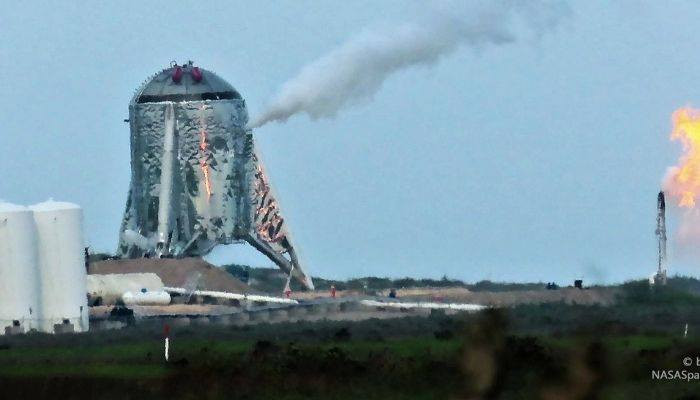 Пожар на звездолете SpaceX попал на видео
