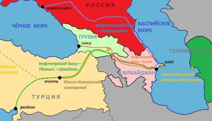 Россия и Иран выступили против строительства газопровода из Туркменистана через Азербайджан