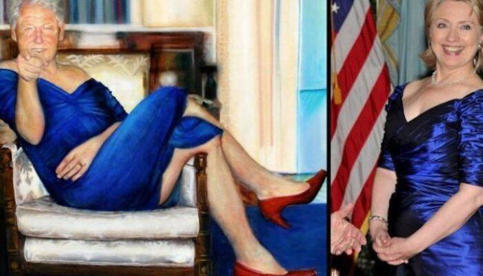 В особняке у Эпштейна нашли портрет Билла Клинтона в платье, пишут СМИ