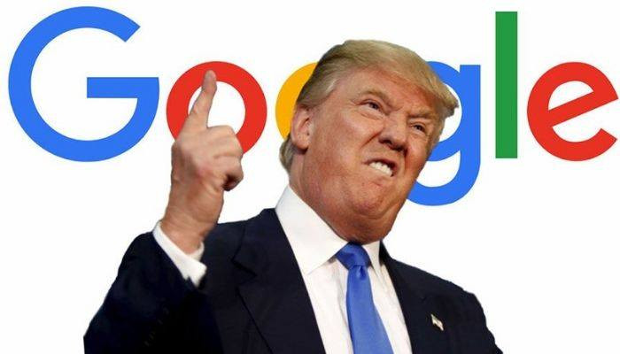 Трамп обвинил Google в манипуляции голосами избирателей в пользу Клинтон