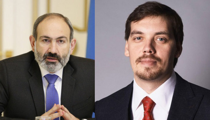 Nikol Pashinyan congratulates Oleksiy Honcharuk on being appointed Prime Minister of Ukraine