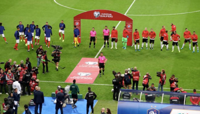Wrong anthem played for Albania before match against France