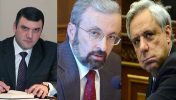 В ближайшее время против Геворга Костаняна, Тиграна Торосяна и Вардана Осканяна будут возбуждены уголовные дела