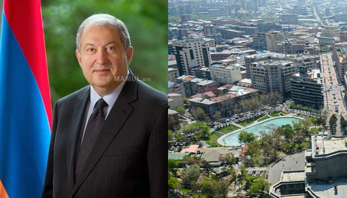 President Armen Sarkissian’s congratulatory message on the occasion of Yerevan’s Day