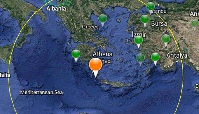 В Греции произошло землетрясение магнитудой 6,1