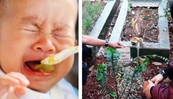 40-дневный ребенок умер от того, что мать накормила его бананом