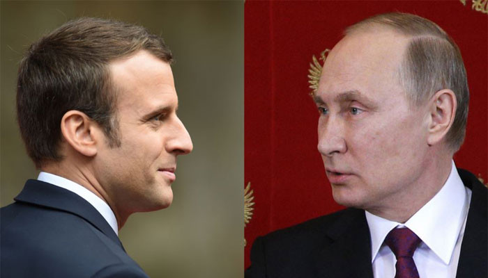 Путин и Макрон условились продолжать контакты по ситуации в Ираке