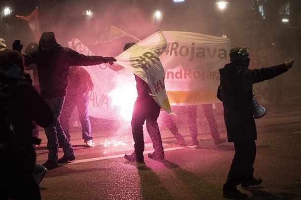 Zurich police use tear gas, water cannons on World Economic Forum protesters