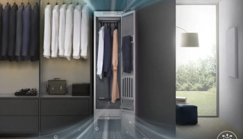 Samsung выпустил умный шкаф, который сам гладит одежду