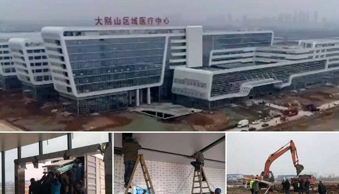 China's first coronavirus hospital opens․ #DailyMail