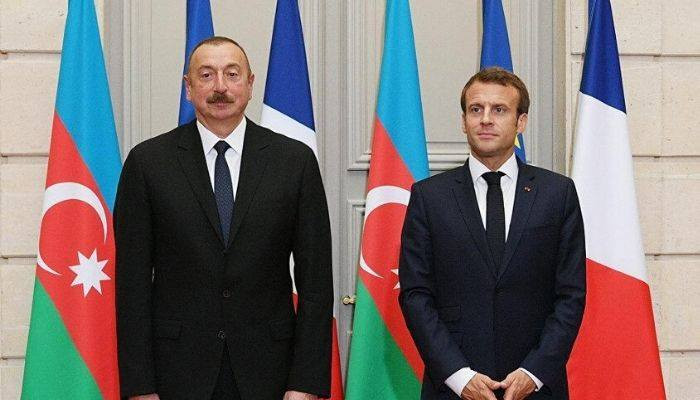 Emmanuel Macron calls Ilham Aliyev