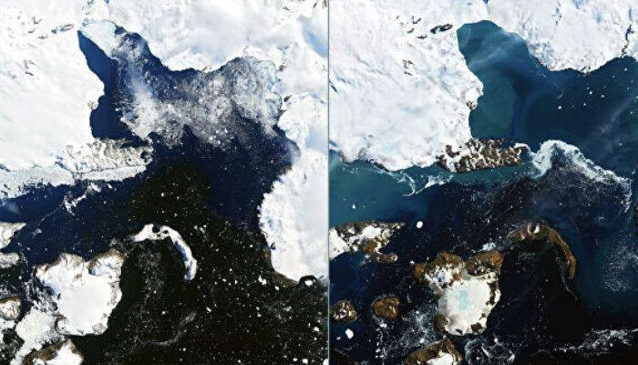 #НАСА опубликовало фото таяния ледников в Антарктиде