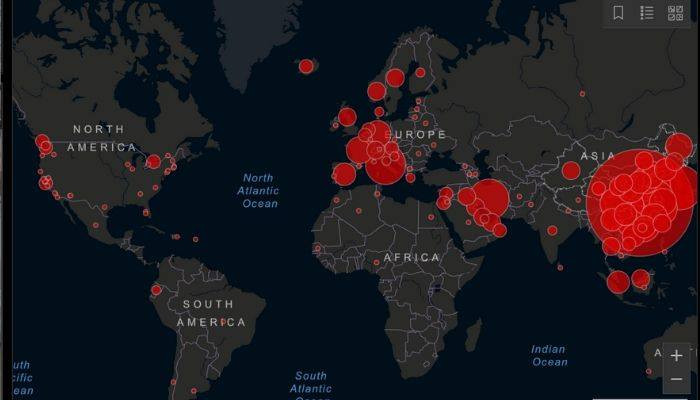 Գործարկվել է առցանց քարտեզ, որը ցույց է տալիս #COVID_19 կորոնավիրուսի տարածումը