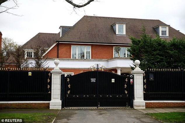 Mansion on one of London's most exclusive roads that is the home of the grandson of Kazakhstan's former 'president for life'