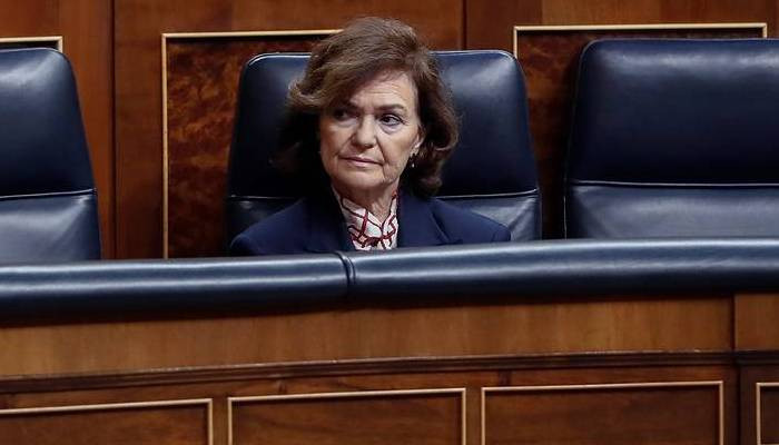 Spain's deputy PM Carmen Calvo hospitalized with respiratory infection