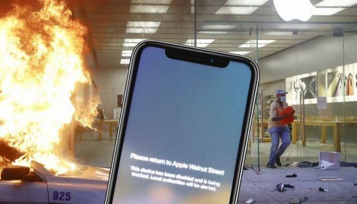 #Apple блокирует смартфоны, украденные во время протестов в США