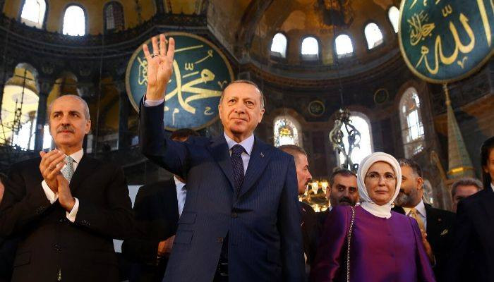 Эрдоган: Богослужения в Айя-Софии начнутся 24 июля