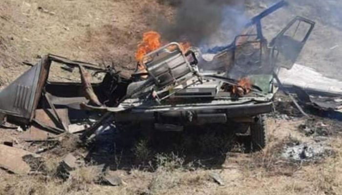 The UAV of the Azerbaijani Armed Forces hit the vehicle of the Ministry of Emergency Situations of Armenia c