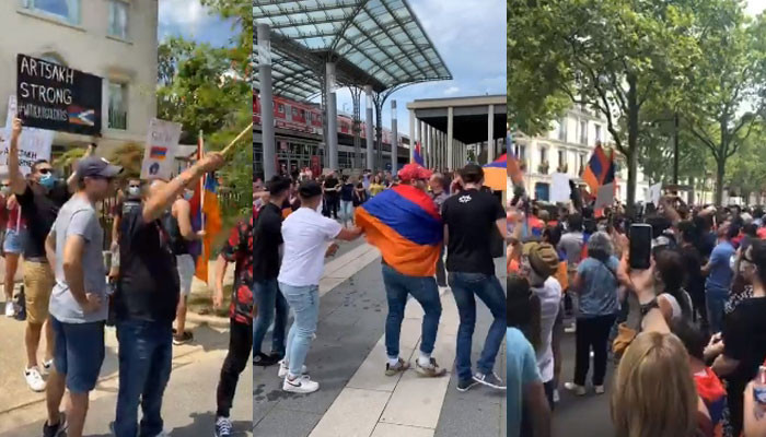 Армяне провели акции протеста в Париже, Вашингтоне, Кельне и Амстердаме