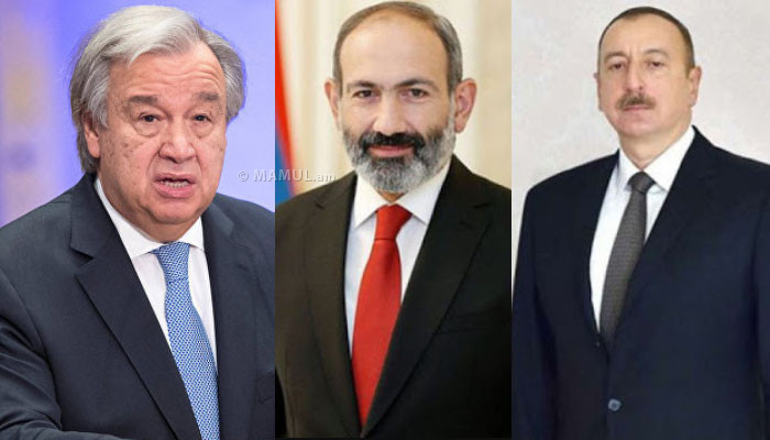 Генсек ООН призвал лидеров Армении и Азербайджана к деэскалации