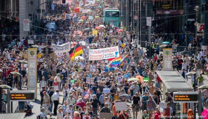 Բեռլինում մոտ 20 հազար մարդ է մասնակցել բողոքի ցույցին