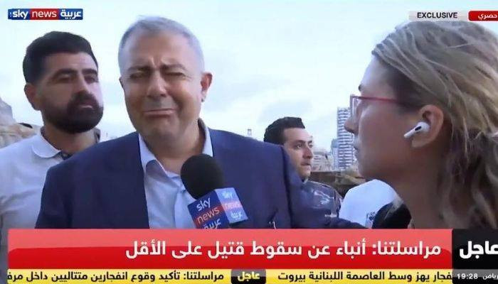 Beirut governor cries while discussing massive explosion