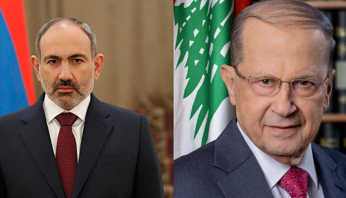 Премьер-министр Пашинян провел телефонный разговор с президентом Ливана Мишелем Ауном