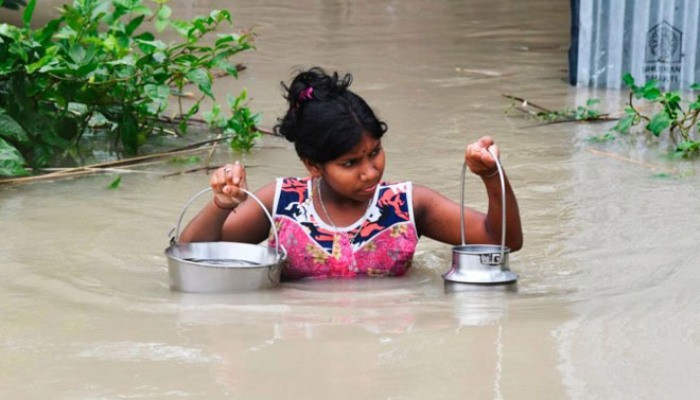Dangerous flood in Bangladesh